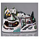Christmas village with moving train and swing 20x30x20 cm s2