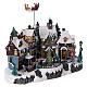 Rustic Winter Village with Moving Tree 30x40x20 cm Electric Powered s4