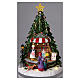 Candy Shop Christmas Scene 30x25x25 cm with Moving Candy Counter Battery and Power Operated s2