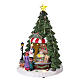 Candy Shop Christmas Scene 30x25x25 cm with Moving Candy Counter Battery and Power Operated s3