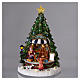 Holiday Toy Shop Christmas Scene 30x25x25 cm with Moving Toy Counter Battery and Power Operated s2