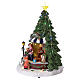 Holiday Toy Shop Christmas Scene 30x25x25 cm with Moving Toy Counter Battery and Power Operated s3