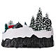 Holiday Christmas Village 25x35x20 cm with In-Motion Train and Skaters Electric Powered s5