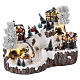 Electrical Christmas Holiday Village with Music and Moving Lights 35x45x30 cm s4
