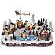 Christmas village with music movement and lights 30x50x35 cm electric s1
