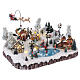 Christmas village with music movement and lights 30x50x35 cm electric s4