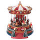 Christmas decoration, carousel with lights, music and movement 25x20x25 cm s1