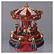 Lighted Christmas Village with moving merry-go-round with music 25x20x25 cm electric power s2
