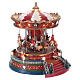 Lighted Christmas Village with moving merry-go-round with music 25x20x25 cm electric power s4