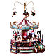Christmas decoration carousel with lights, music and movement 25x30x30 cm s4