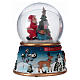Christmas snow globe with Santa Claus, musical and glitter s3
