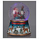 Christmas snow globe with Santa Claus, musical and glitter s4