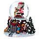 Snow globe with Santa Claus, music and lights, glittered s4