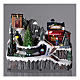 winterliche Landschaft, mit Beleuchtung, Musik und beweglichen Autos, 20x20x15 cm s2