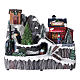 Lighted Christmas village car moving music 20x20x15 cm s1