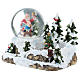 Glass ball with Santa Claus in a setting 15x20x15 cm s3