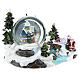 Christmas village with snow globe and train 15x25x15 cm s4