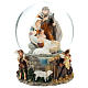 Glass ball with Nativity and music box h. 20 cm s4
