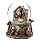 Resin and glass snowball with Nativity h.15 cm s1