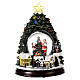 Christmas tree statue with snow globe h. 25 cm s1