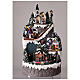 Christmas village made entirely of resin 42x24 cm structured on several levels s2