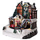 Christmas Village with moving train 20x15 cm s3