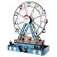 Christmas ferris wheel for village with music and lights 48x38x17 cm s3