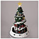 Winterszene, Weihnachtsbaum und beweglichen Zug, 35x20 cm s2