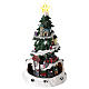 Christmas tree for Christmas village with train 35x20 cm s1