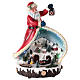 Statue of Santa Claus with village 30x20x15 s1