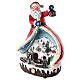 Statue of Santa Claus with village 30x20x15 s3