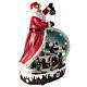 Statue of Santa Claus with village 30x20x15 s4