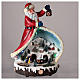 Estatua de Papá Noel con pueblo 30x20x15 s2
