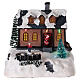 Illuminated house for village with music 20x20x15 cm s1