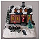 Christmas village house lighted with music 20x20x15 cm s2