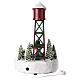 Aqueduct for Christmas village with snowman 35x20 cm. s5