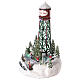 Christmas village water tower with rink and Christmas tree 35x20 s3