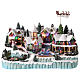Village with Santa Claus on a moving sledge 40x55x30 cm. s1