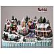 Village with Santa Claus on a moving sledge 40x55x30 cm. s2