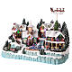 Christmas village with moving Santa sleigh 40x55x30 cm s3