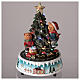 Animated Christmas tree with bears and toys 15x20 cm s2