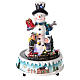 Snowman with gifts 15x20 cm s1