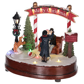 Scene for Christmas village: photographer 15x20 cm s3