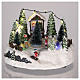 Winterszene mit Skipiste und Weihnachtsbaum, 15x20 cm s2