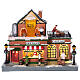 Christmas beer pub with lights and movement 30x35x30 cm s1