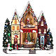 Christmas village house with movement lights and music 35x35x15 cm s1