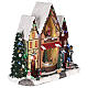 Christmas village house with movement lights and music 35x35x15 cm s4
