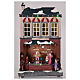 Christmas house with carousel and Santa Claus 45x25x20 cm s2