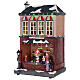 Christmas house with carousel and Santa Claus 45x25x20 cm s3