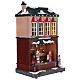 Christmas house with carousel and Santa Claus 45x25x20 cm s4